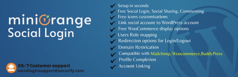 Miniorange WordPress Social Login