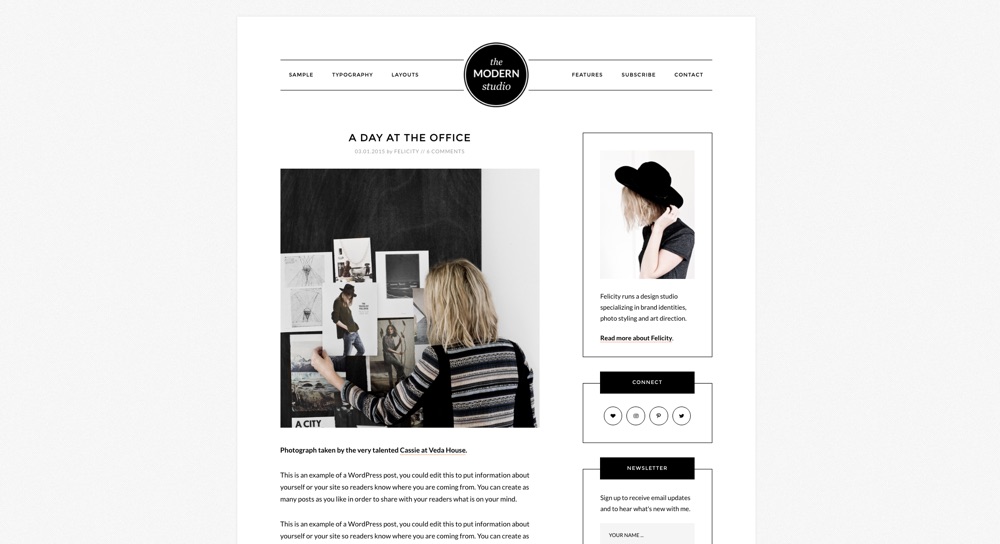 Modern Studio Pro Blog WordPress Theme