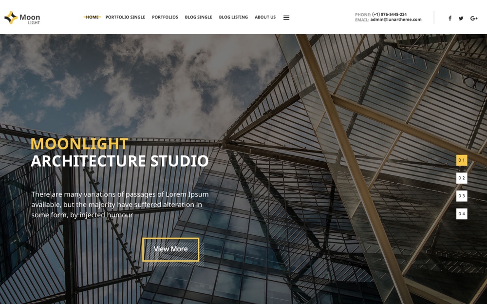 Moonlight Architecture, Home Decor & WordPress Theme