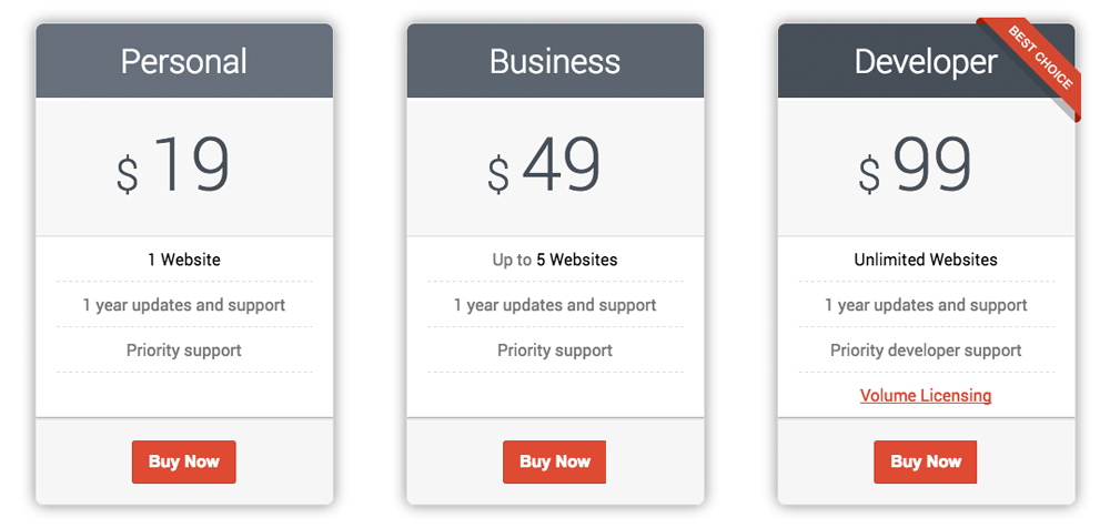 MotoPress Slider Pricing