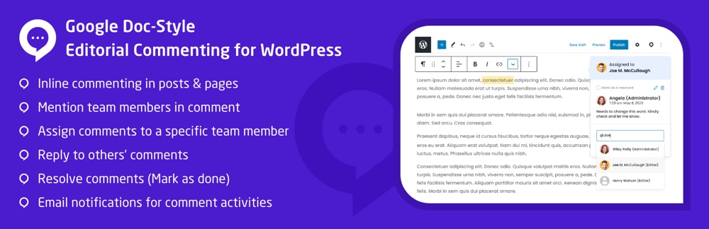 Multicollab – Google Doc-Style Editorial Commenting for WordPress