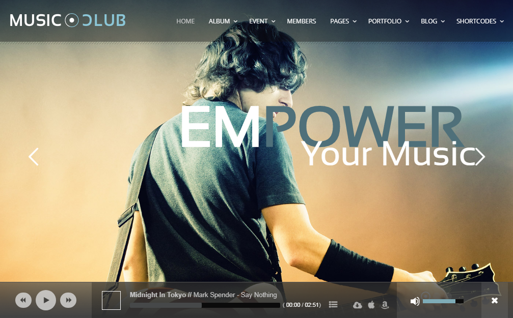 music club wordpress music theme