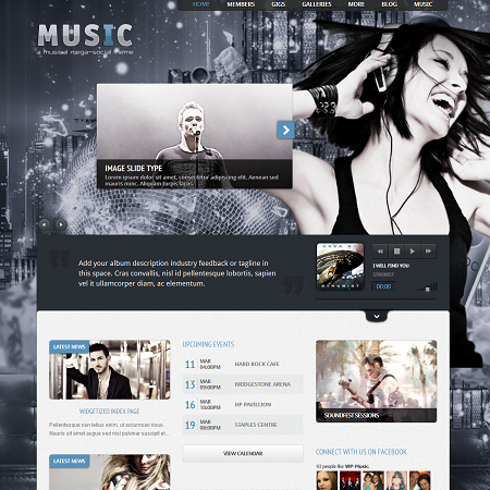wordpress music themes