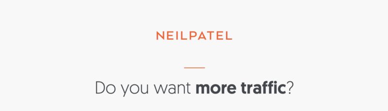 Neil Patel's Self-Branded Website