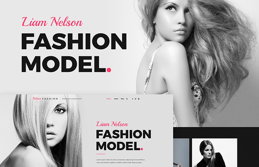 Nelson Fashion Model Agency WordPress Theme