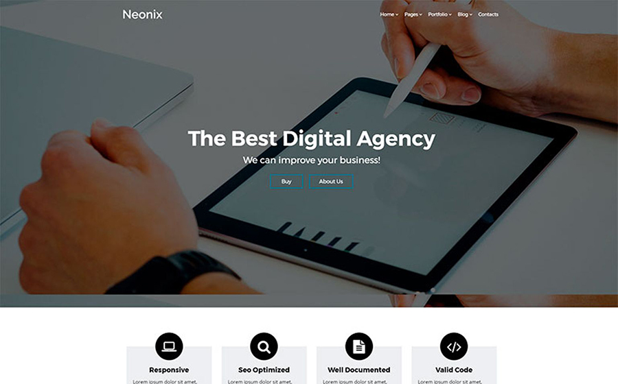 Neonix Digital Agency WordPress Theme
