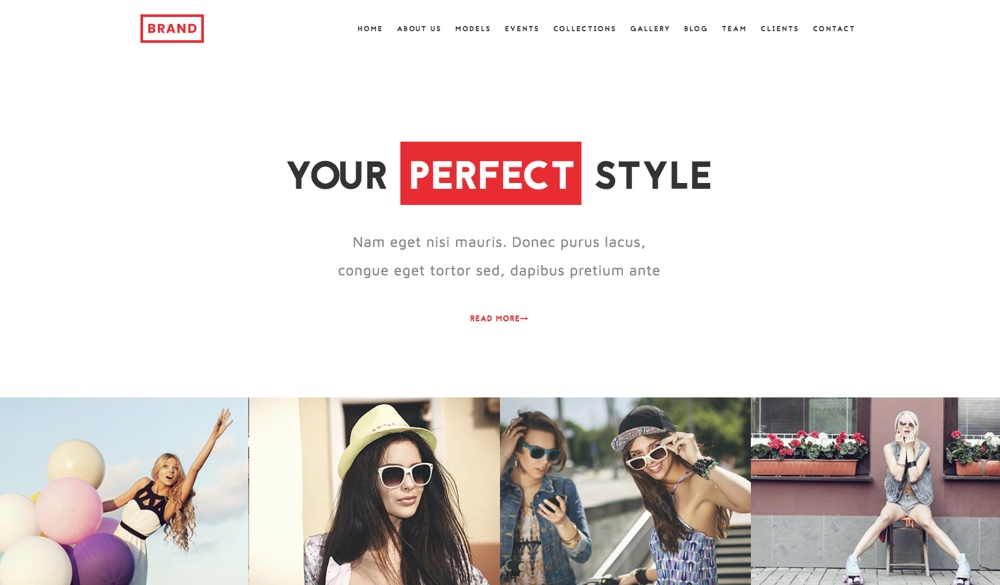 Fashion Model Agency One Page Theme