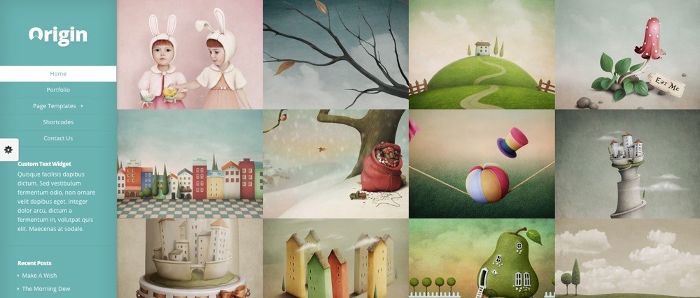 Best Minimal WordPress Themes: Origin