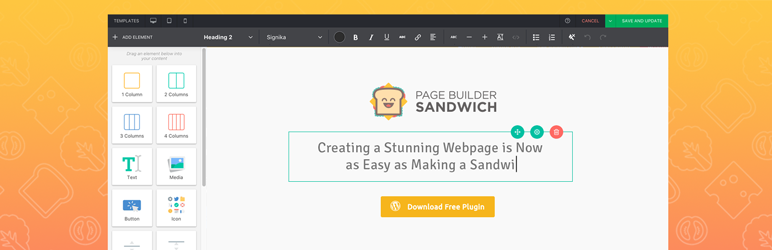 Page Builder Sandwich – Front-End Page Builder
