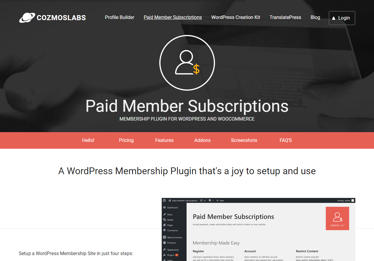 Paid Member Subscriptions Pro
