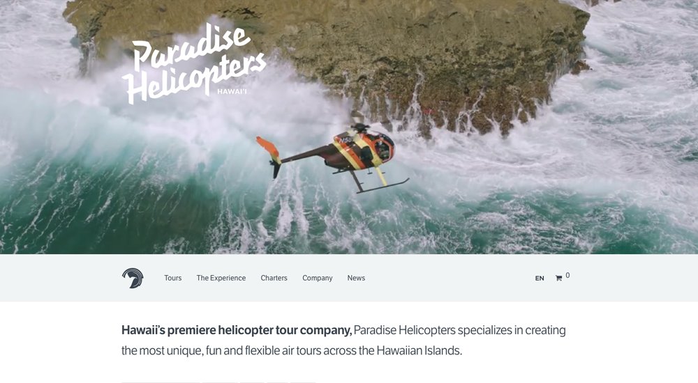 Paradise Helicopters: Total WordPress Theme