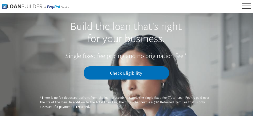 PayPal Loanbuilder