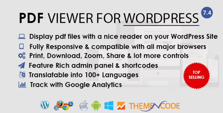 PDF viewer for WordPress Plugin