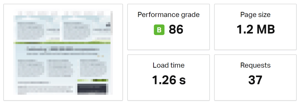 Page Loading Performance Test