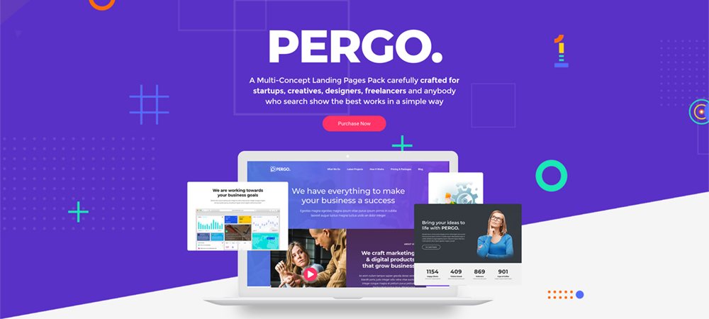 Pergo Multipurpose Landing Page WordPress Theme