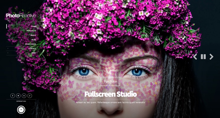 Photoreactive Photography WordPress Theme