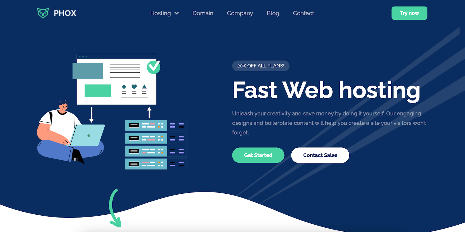 Phox Hosting Theme