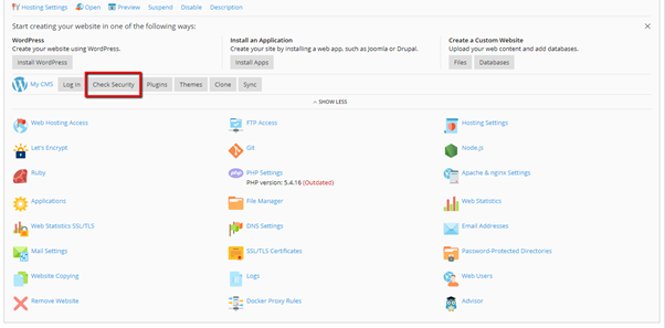 Plesk WordPress Security