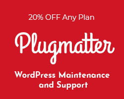 Plugmatter WordPress Support 20% Off