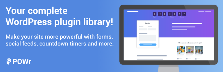 POWr – free Forms, Social Feeds, Countdown Timers and more