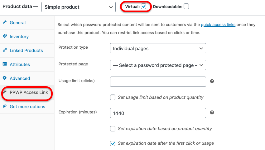 PPWP quick access link