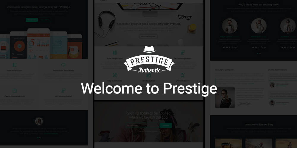 Prestige MultiPurpose WordPress Landing Pages