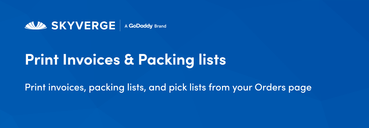 WooCommerce Print Invoice & Packing List
