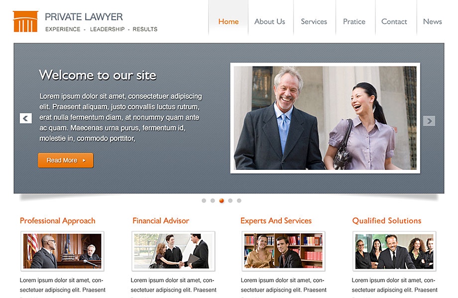 Private Lawyer WordPress Theme