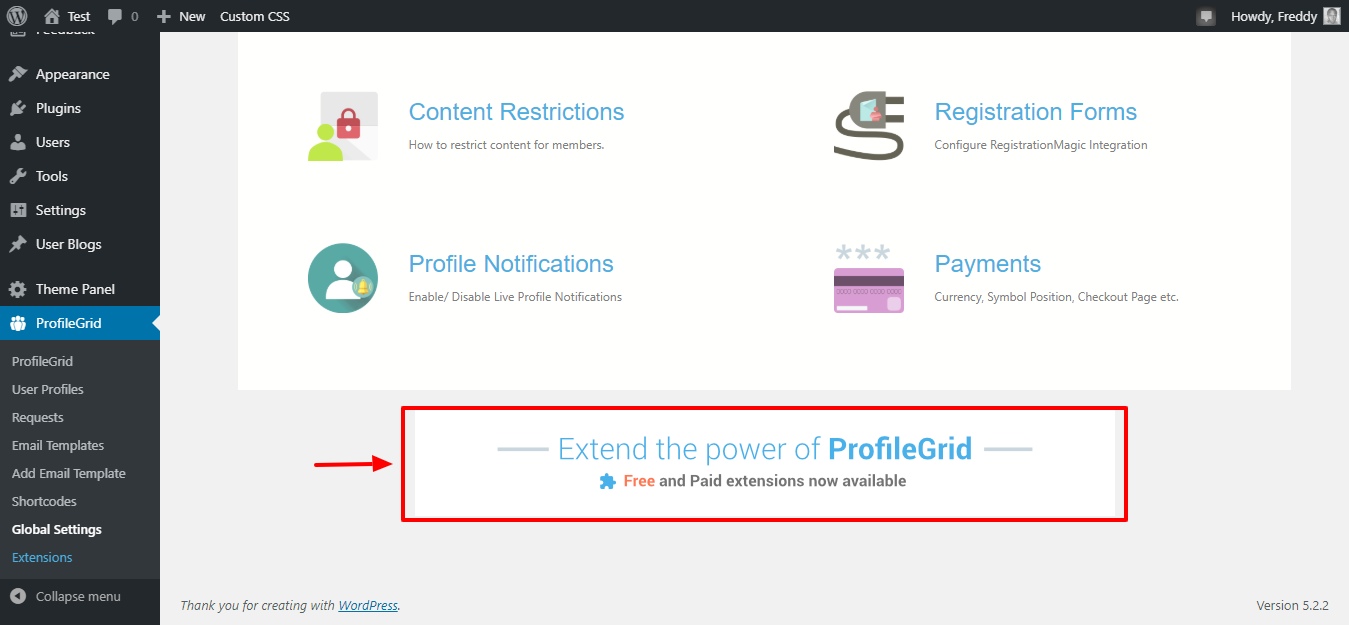 profilegrid free and premium add-ons