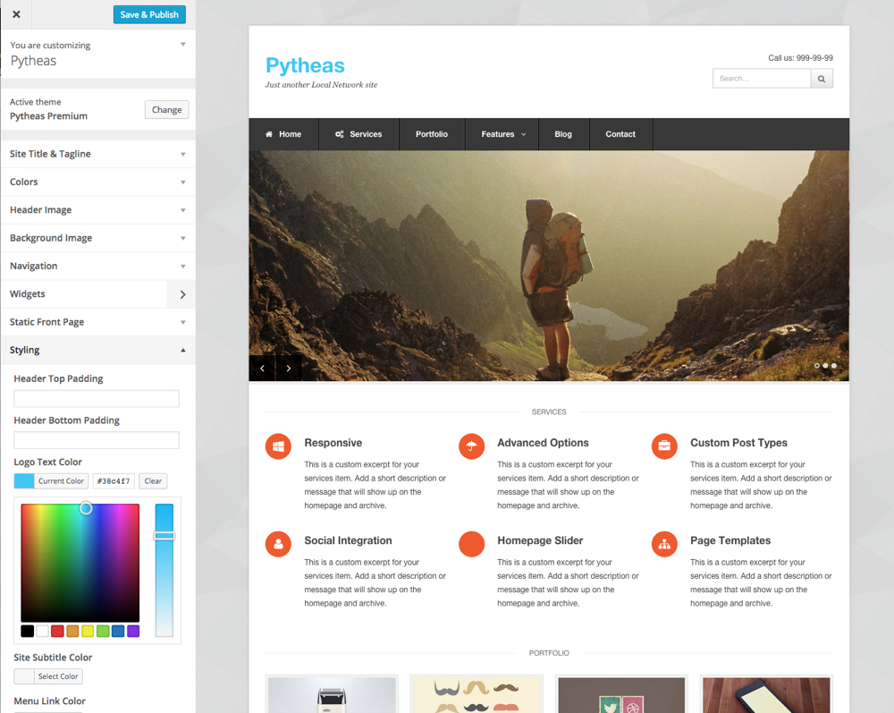 Pytheas Customizer