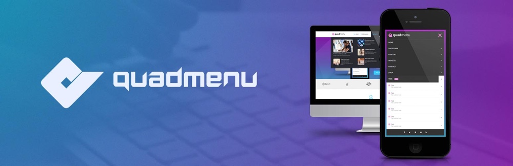 QuadMenu Бесплатный плагин для WordPress Mega Menu