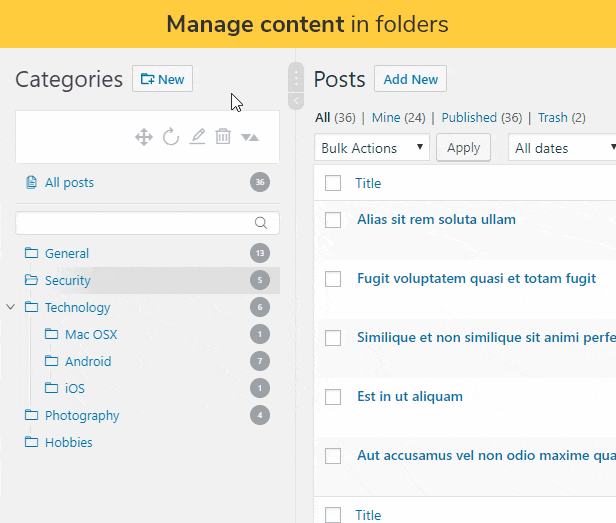 real category manager wordpress plugin