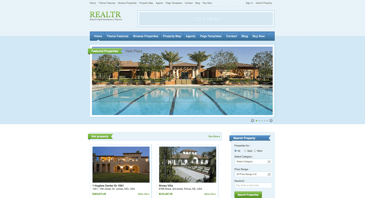 realtr-templatic-real-estate-wordpress-theme