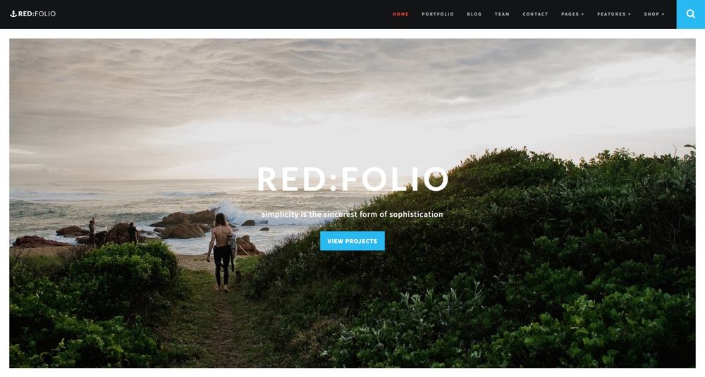 Red:Folio WordPress Theme