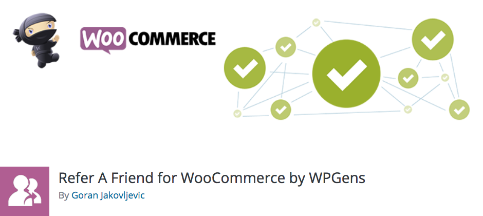 Los mejores complementos de WordPress para afiliados: Recomiende a un amigo para WooCommerce de WPGens