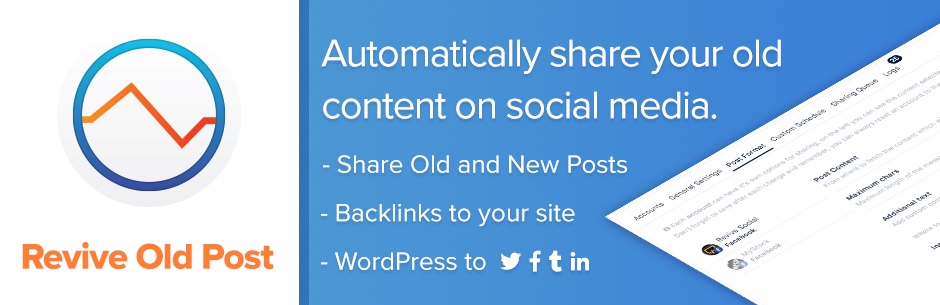 Revive Old Posts - Publication automatique sur les réseaux sociaux