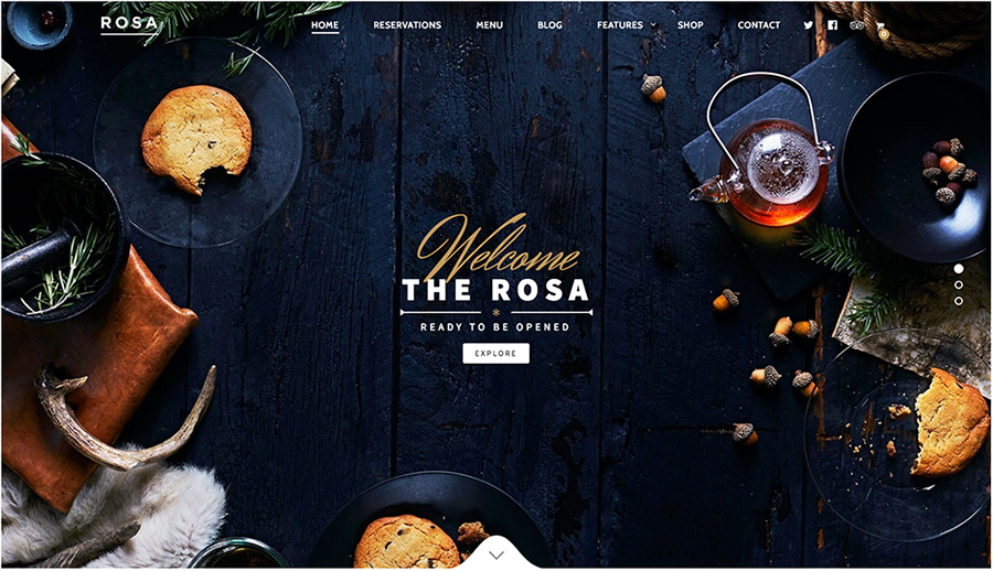 ROSA Best Restaurant WordPress Themes