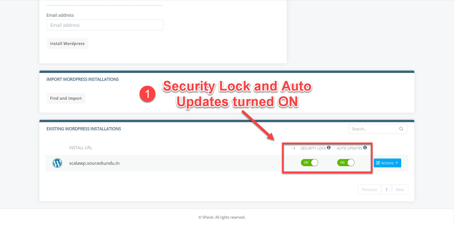 scala swordpress manager options - security lock 1