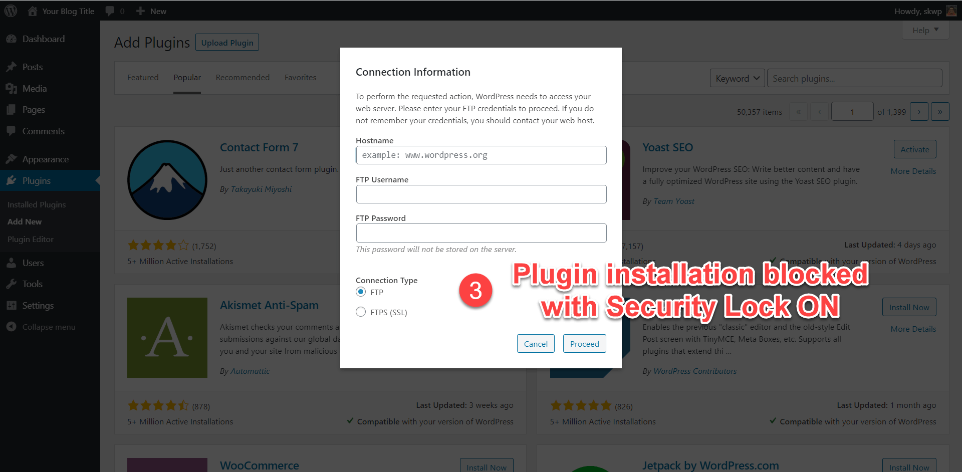 scala swordpress manager options - security lock 3