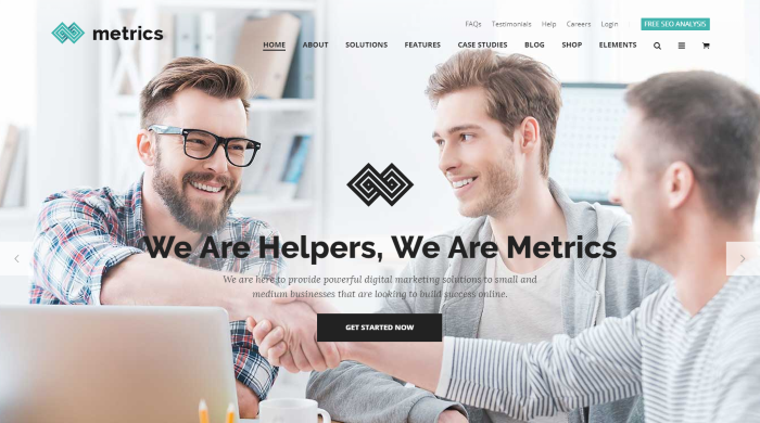 SEO Metrics - Digital Marketing Agency WordPress Theme