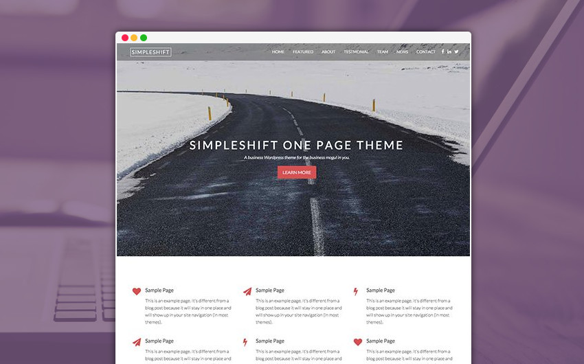 SimpleShift WordPress Theme