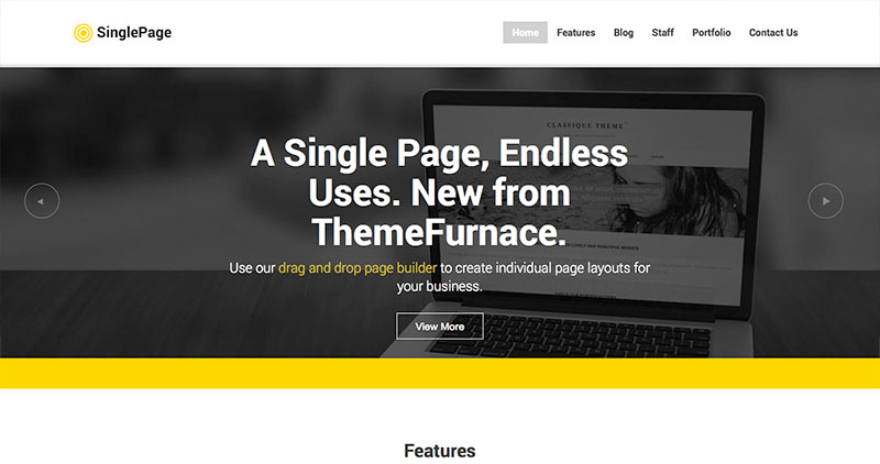 single-page-wp-theme