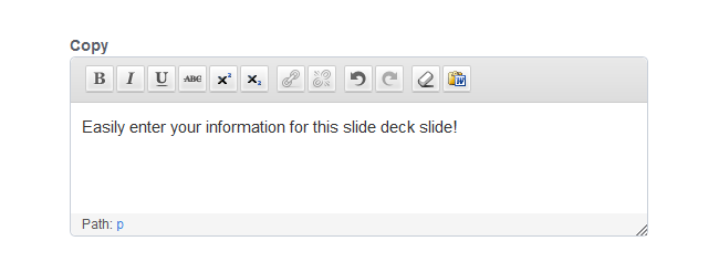 Slide Deck WYSIWYG