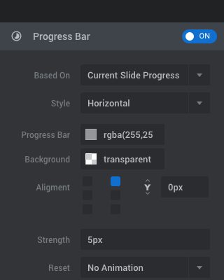 Slider Revolution Navigation: Progress