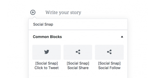 Social Snap Gutenberg Blocks