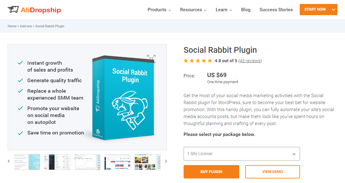 social rabbit wordpress plugin