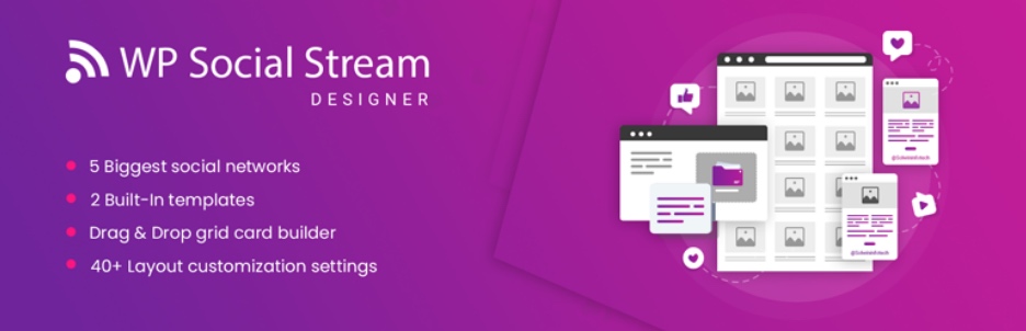 WP Social Stream Designer