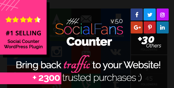 SocialFans - WP Responsive Social Counter Plugin