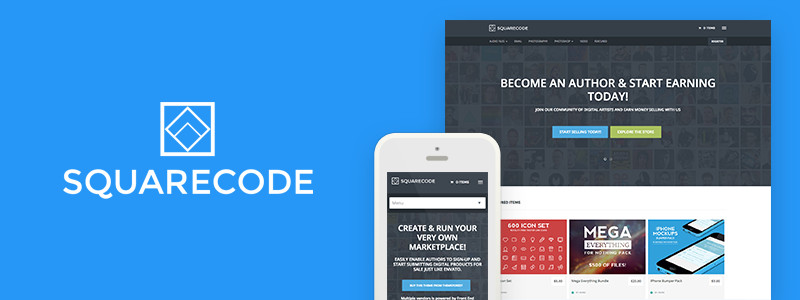 Squarecode Premium Easy Digital Downloads WordPress Theme