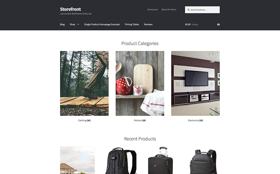 Storefront eCommerce WordPress Theme